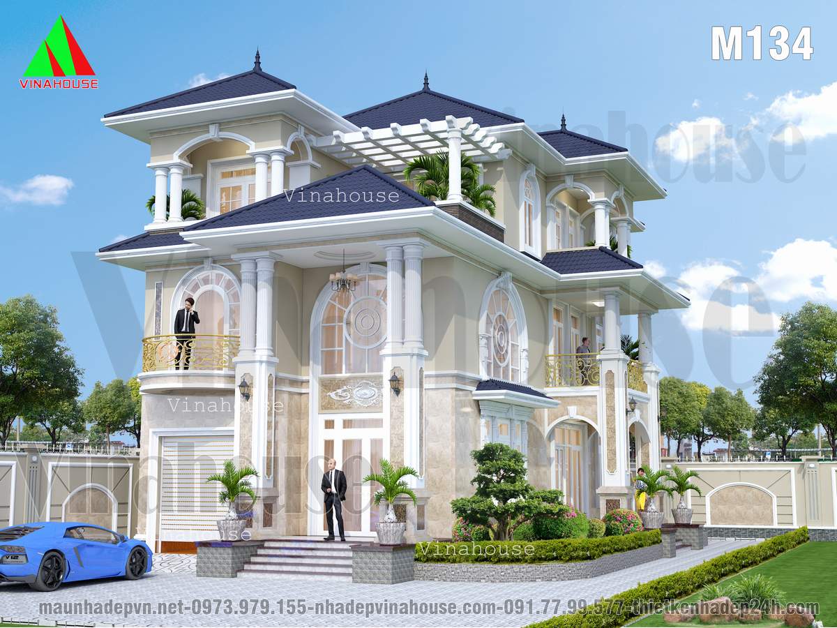 Biệt thự 3 tầng đẹp ở Cam Ranh